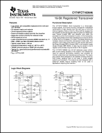 datasheet for CY74FCT163646CPAC by Texas Instruments