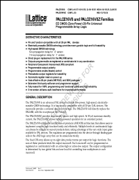 datasheet for PALCE16V8Z-25JI by Lattice Semiconductor Corporation