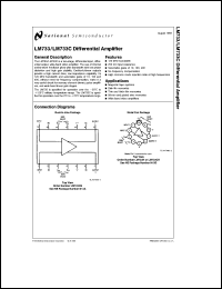 datasheet for LM733CN by 