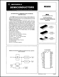 datasheet for MC68B50C by Motorola