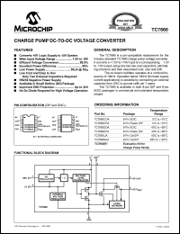 datasheet for TC7660EPA by Microchip Technology, Inc.