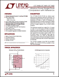 datasheet for LTC1440IS8 by Linear Technology