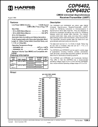 datasheet for CDP6402CE by Harris Semiconductor
