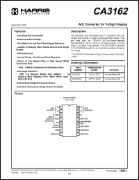 datasheet for CA3162E by Harris Semiconductor