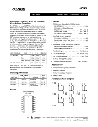datasheet for SP720AB by Harris Semiconductor
