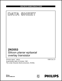 datasheet for 2N3553 by Philips Semiconductors
