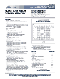 datasheet for MT28C3224P20FL-85TET by 