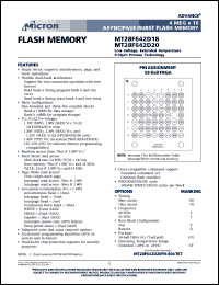 datasheet for MT28F642D18FN-804BET by 