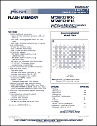 datasheet for MT28F321P20FG-90T by 