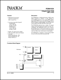 datasheet for PDM41024SA15TSO by 