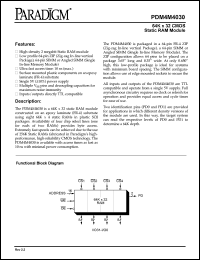 datasheet for PDM4M4030S10M by 