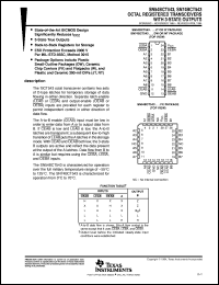 datasheet for SN74BCT543DWR by Texas Instruments