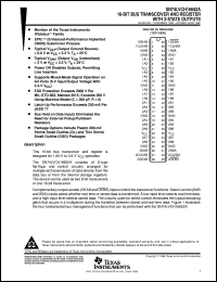 datasheet for SN74LVCH16652ADL by Texas Instruments