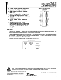 datasheet for 74ACT11245DBLE by Texas Instruments