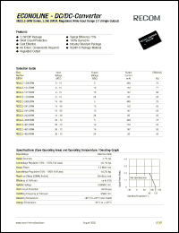 datasheet for REC2.2-4812SRW by 