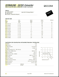 datasheet for REC2.2-0515DU by 