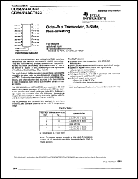 datasheet for CD54ACT623F3A by Texas Instruments