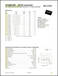 datasheet for REC3-4105SRW by 