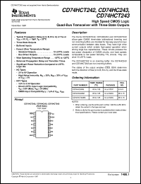 datasheet for CD54HCT243F3A by Texas Instruments