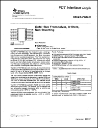 datasheet for CD74FCT623M by Texas Instruments