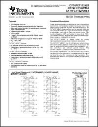 datasheet for CY74FCT162245ATPAC by Texas Instruments