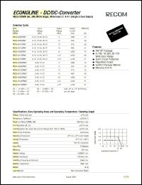 datasheet for REC5-4105SRW by 