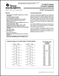 datasheet for 74FCT163H245APVCT by Texas Instruments