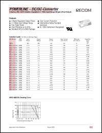 datasheet for RP03-1215DA by 