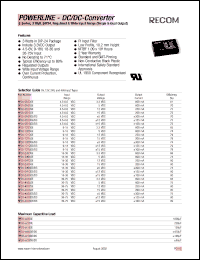 datasheet for RP03-1212SE by 