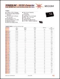 datasheet for RP03-4805SG by 