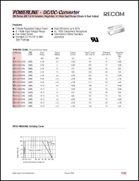 datasheet for RP05-2405SAW by 