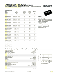 datasheet for REC5-3105SRWL by 