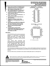 datasheet for SN74ABTH25245DW by Texas Instruments