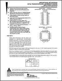 datasheet for SN74ABTR2245DGVR by Texas Instruments