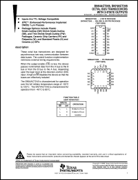 datasheet for SN74ACT245DBR by Texas Instruments