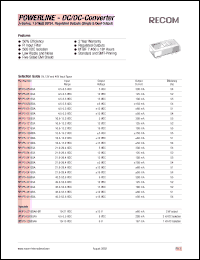 datasheet for RP1P5-4815SA by 