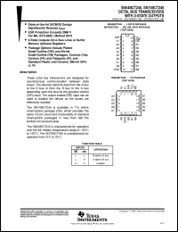 datasheet for SN74BCT245DWR by Texas Instruments