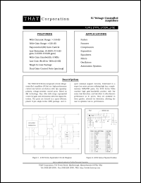 datasheet for THAT2150A by THAT Corporation