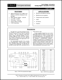 datasheet for THAT4311 by THAT Corporation