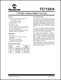 datasheet for TC7126CLW by Microchip Technology, Inc.