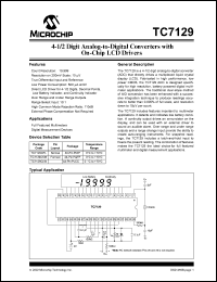 datasheet for TC7129CLW by Microchip Technology, Inc.