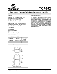 datasheet for TC7652CPD by Microchip Technology, Inc.