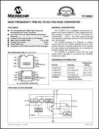 datasheet for TC7660HCPA by Microchip Technology, Inc.