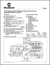 datasheet for TC811CKW by Microchip Technology, Inc.