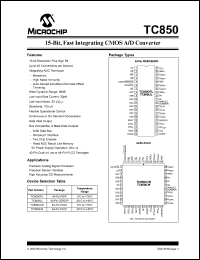 datasheet for TC850ILW by Microchip Technology, Inc.