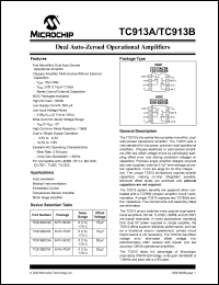 datasheet for TC913BCPA by Microchip Technology, Inc.