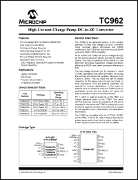 datasheet for TC962MJA by Microchip Technology, Inc.