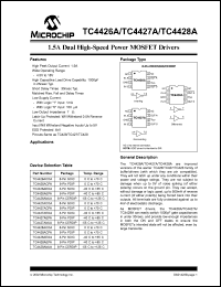 datasheet for TC4426AEOA by Microchip Technology, Inc.