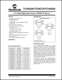 datasheet for TC4426ACPA by Microchip Technology, Inc.