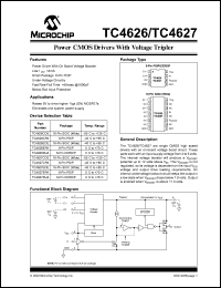 datasheet for TC4627MJA by Microchip Technology, Inc.